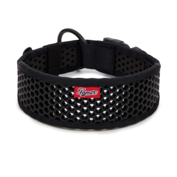 SOFTY Halsband | Länge: 55-61cm | Breite: 6,3cm | Farbe: schwarz/schwarz